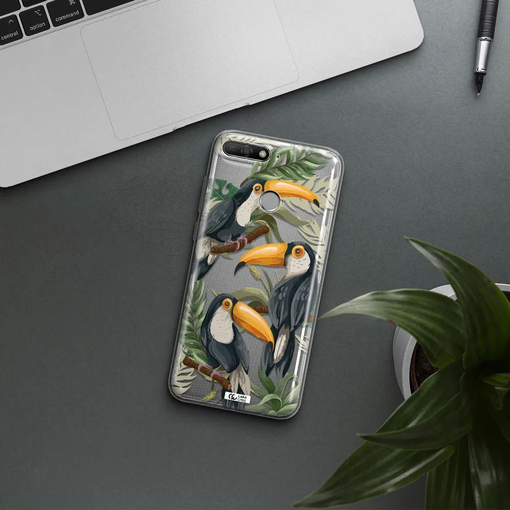 Tropical Bird Huawei Y6 Prime 2018 Clear TPU Case