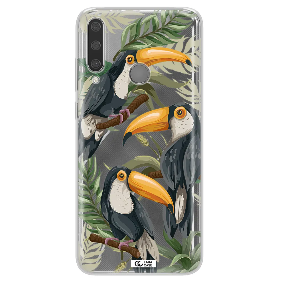 Tropical Bird Huawei Y6P Clear TPU Case