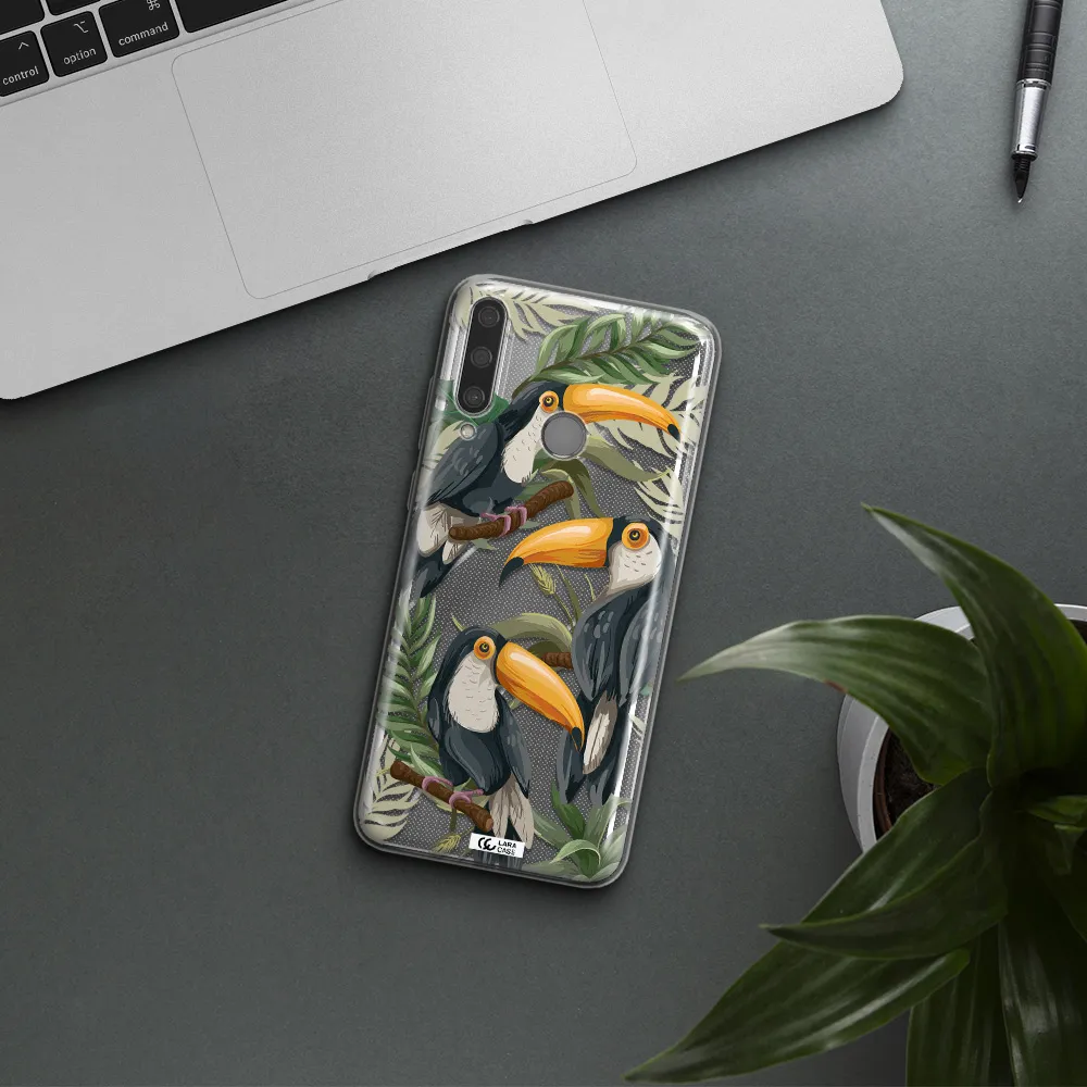 Tropical Bird Huawei Y6P Clear TPU Case