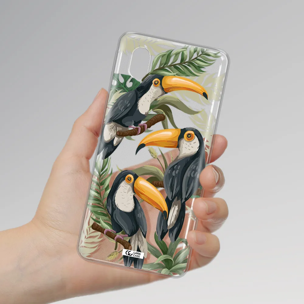 Tropical Bird Samsung A01 Core Clear Tpu Case