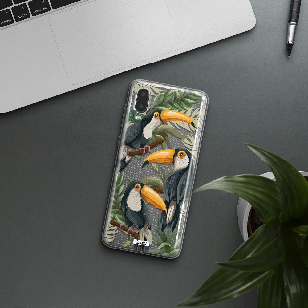 Tropical Bird Samsung A02 Clear TPU Case
