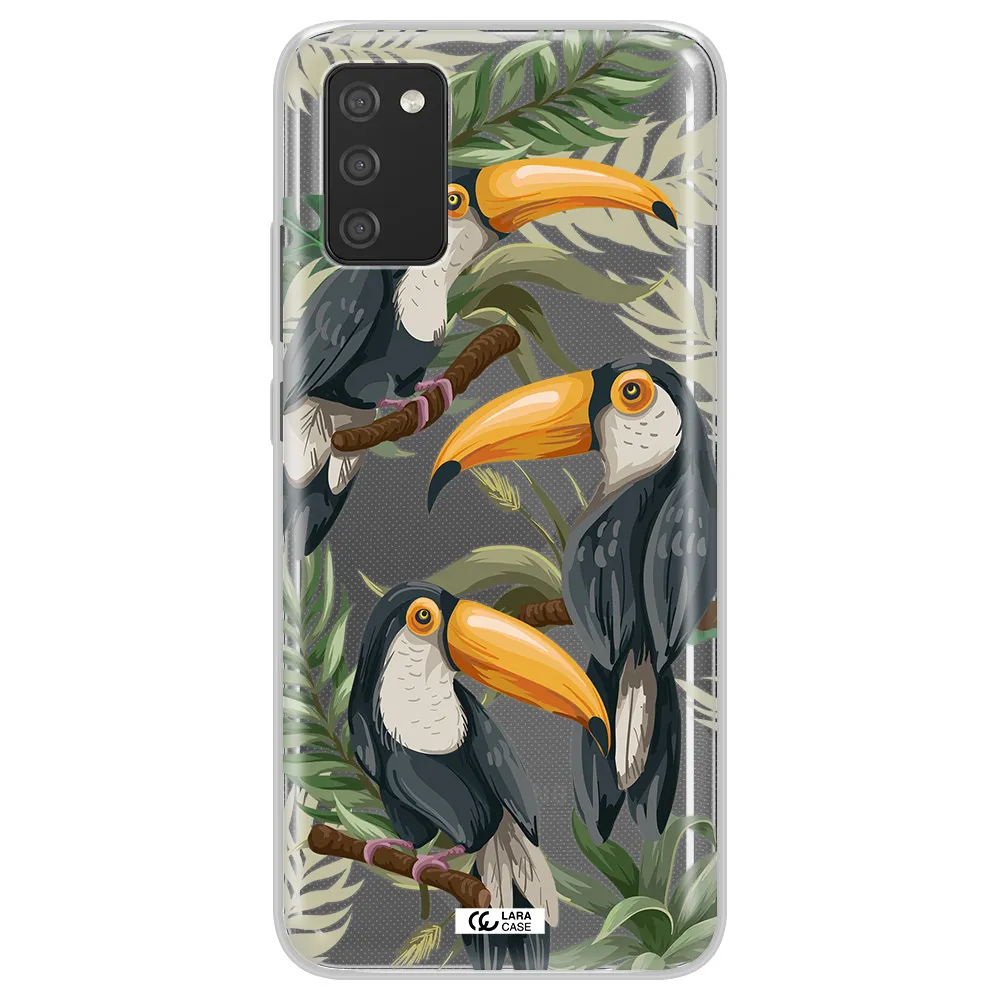 Tropical Bird Samsung A02S Clear TPU Case