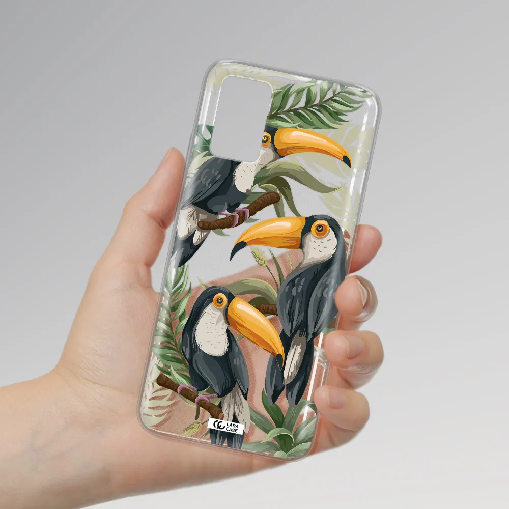 Tropical Bird Samsung A02S Clear TPU Case