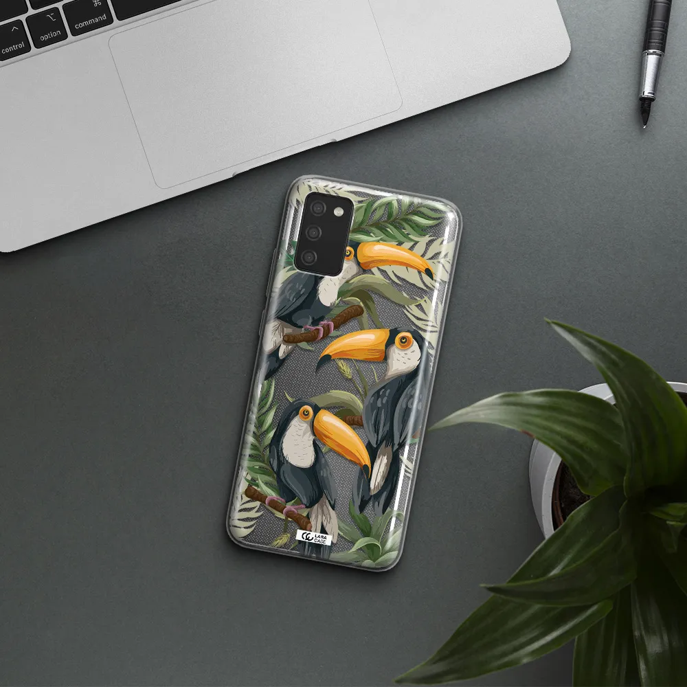 Tropical Bird Samsung A02S Clear TPU Case