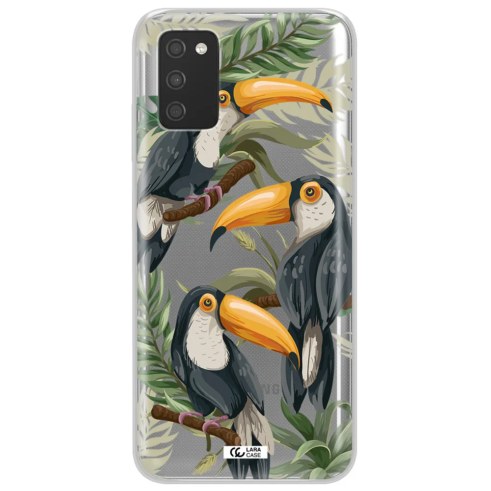Tropical Bird Samsung A03S Clear TPU Case