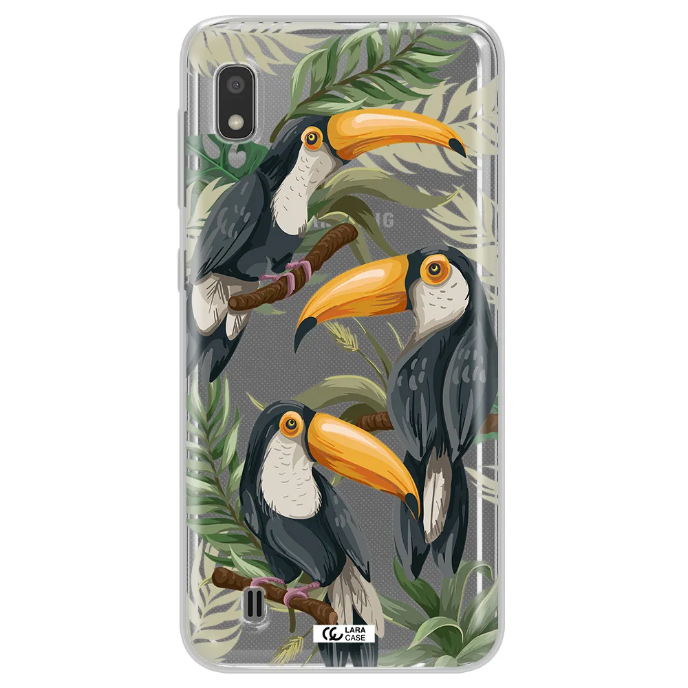Tropical Bird Samsung A10 Clear TPU Case