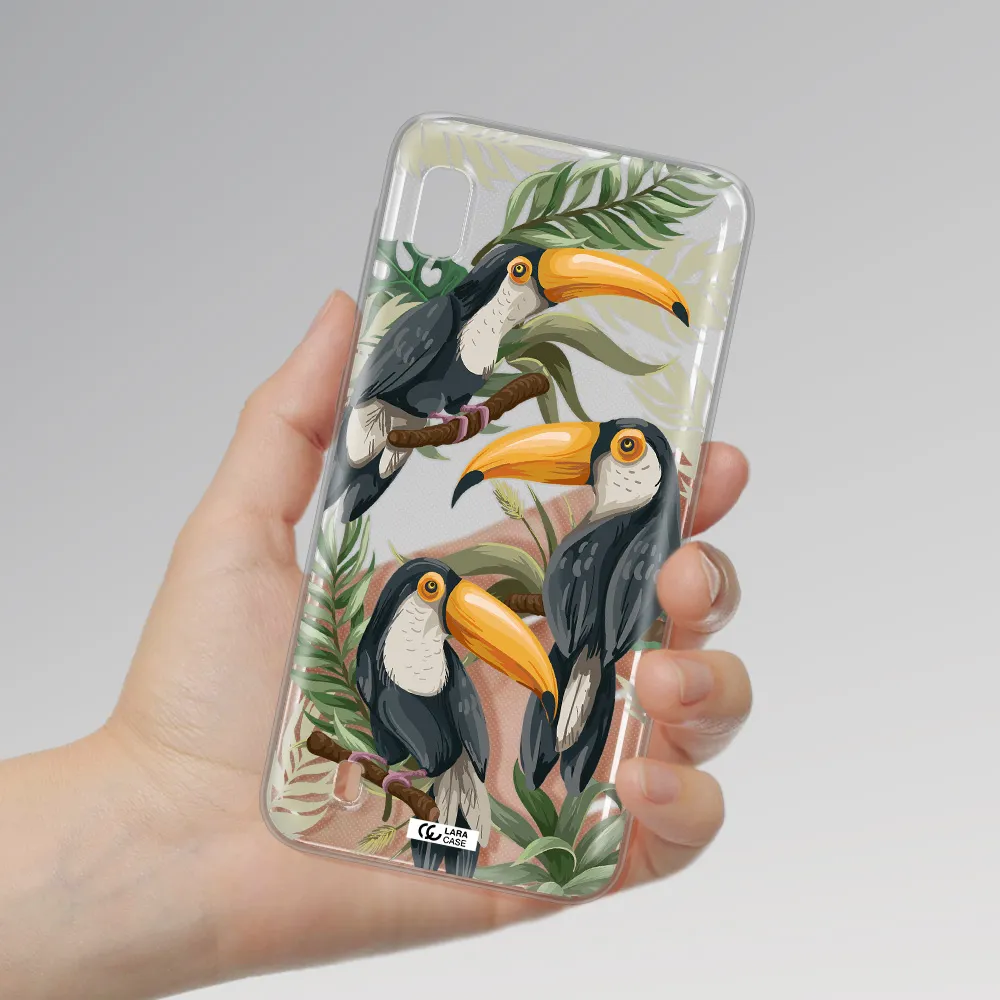 Tropical Bird Samsung A10 Clear TPU Case