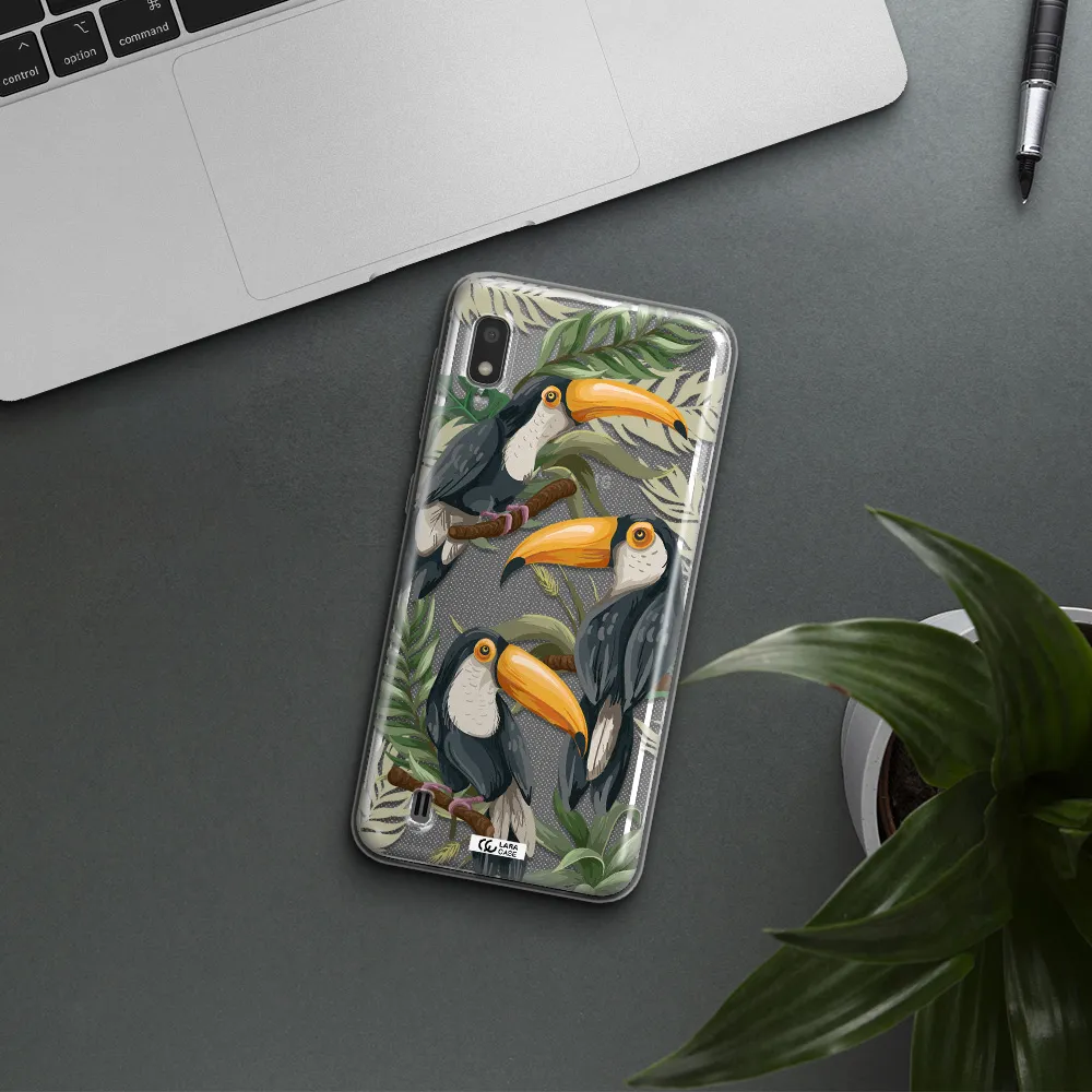 Tropical Bird Samsung A10 Clear TPU Case