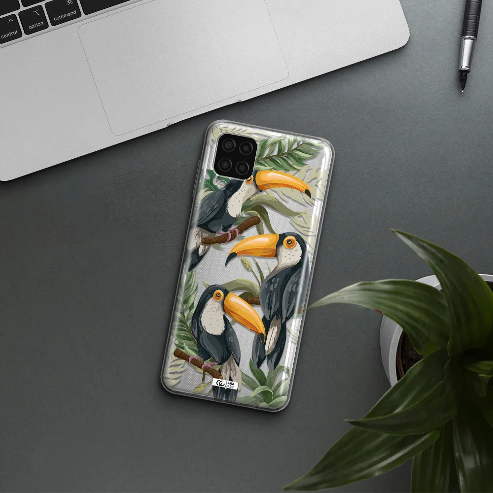 Tropical Bird Samsung A12 4g Clear TPU Case