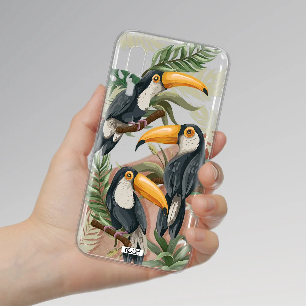 Tropical Bird Samsung A2 Core Clear TPU Case