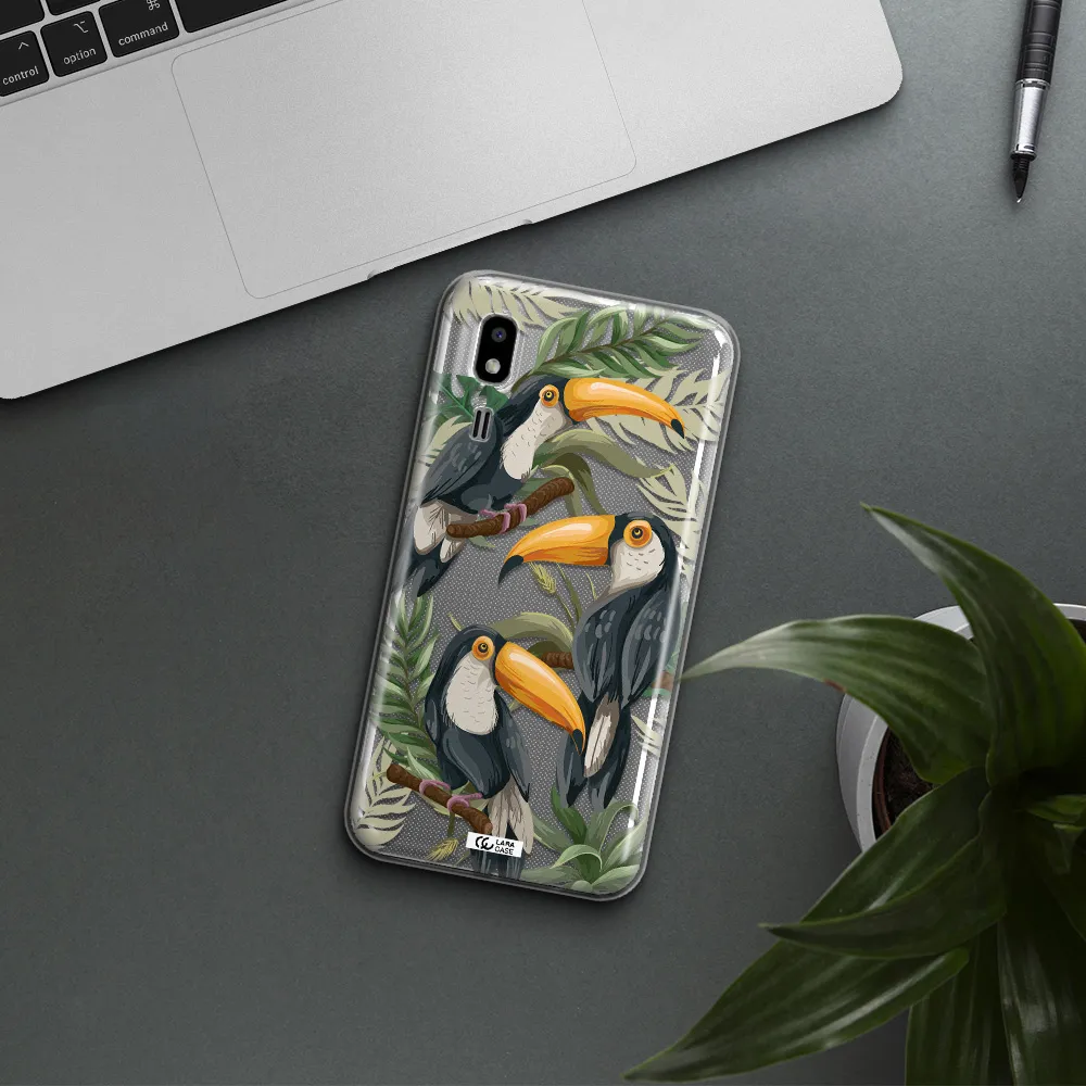 Tropical Bird Samsung A2 Core Clear TPU Case