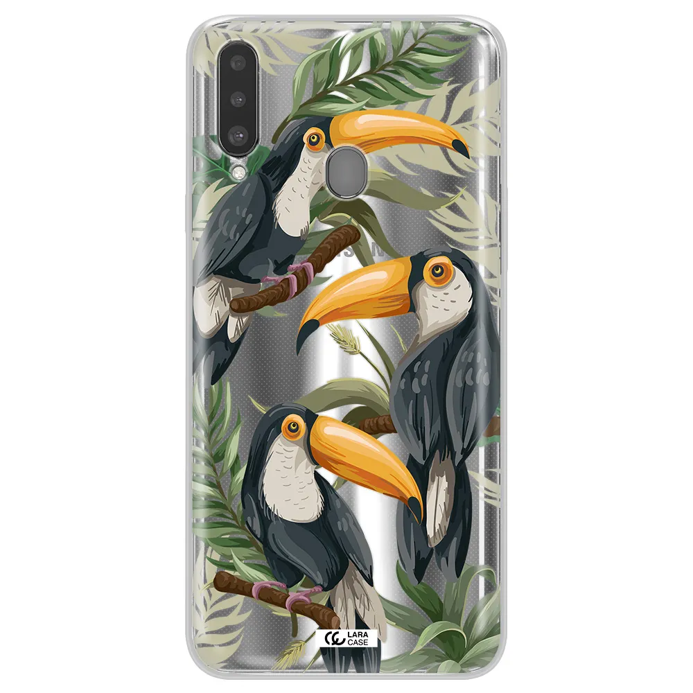 Tropical Bird Samsung A20S Clear TPU Case