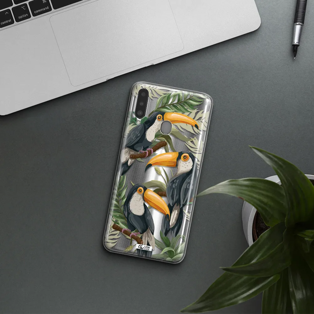 Tropical Bird Samsung A20S Clear TPU Case