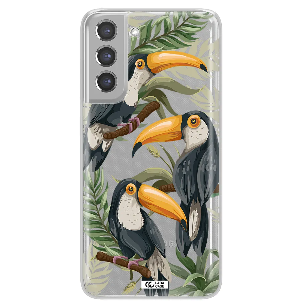 Tropical Bird Samsung A21 Fe Clear TPU Case