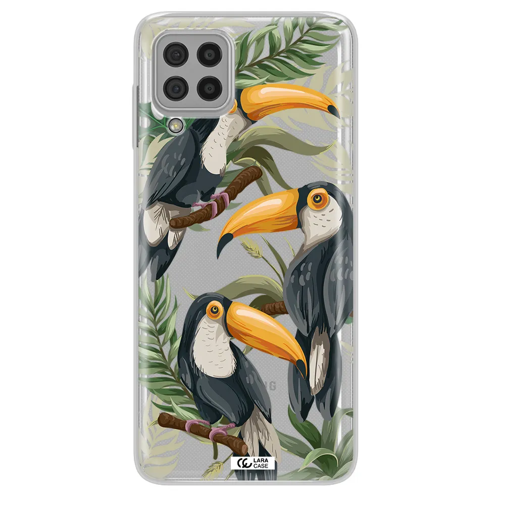 Tropical Bird Samsung A22 4g Clear TPU Case