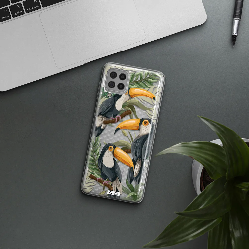 Tropical Bird Samsung A22 4g Clear TPU Case