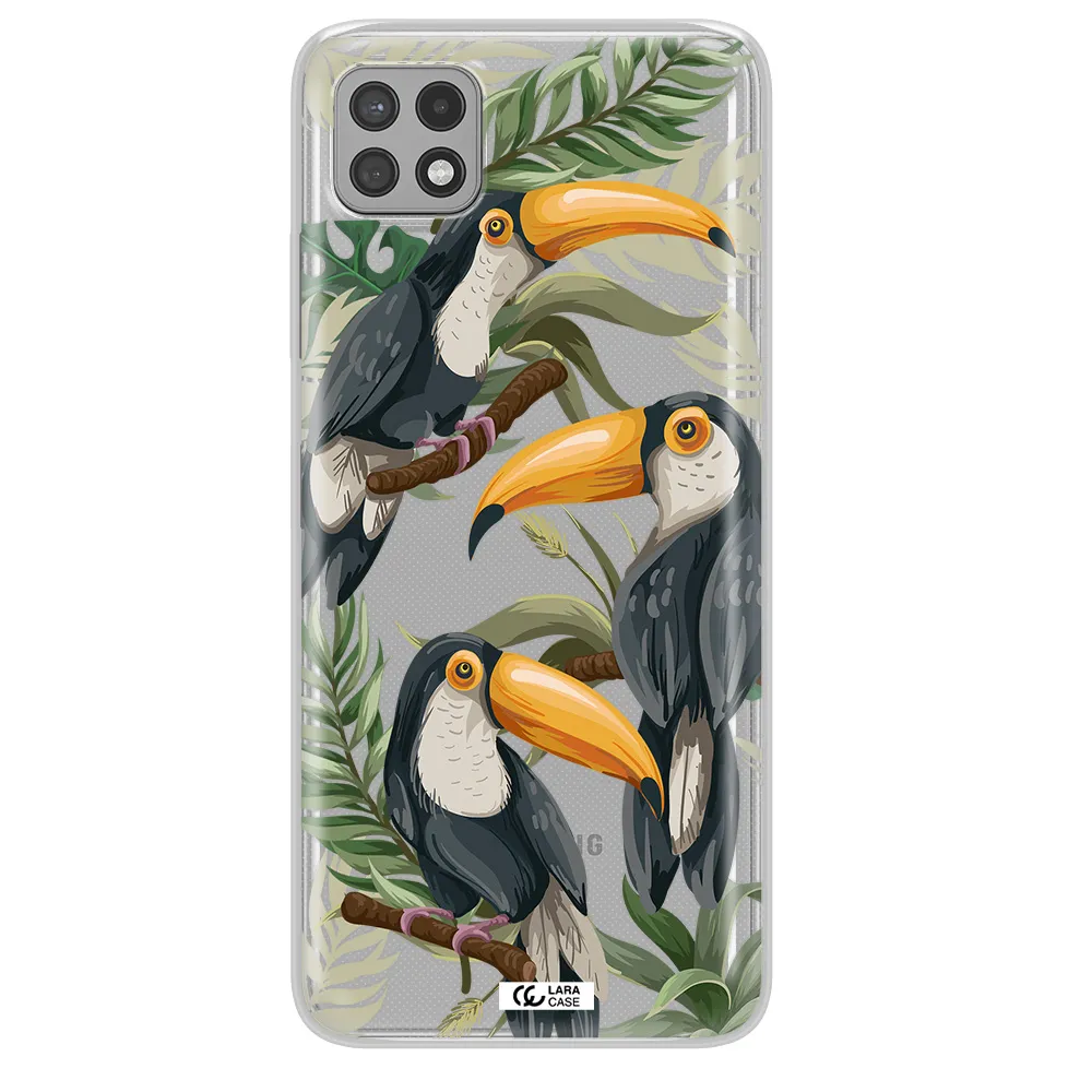 Tropical Bird Samsung A22 5g Clear TPU Case
