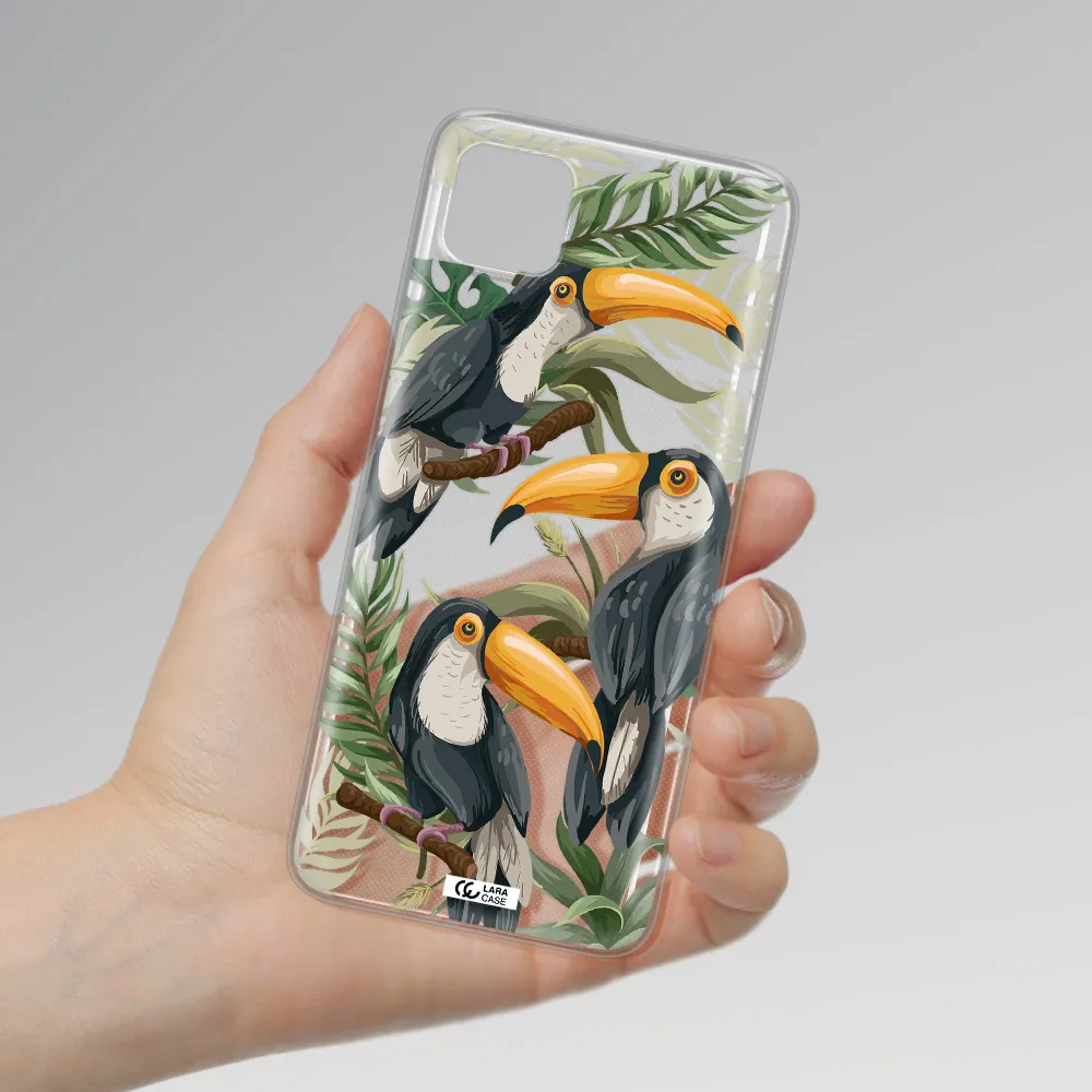 Tropical Bird Samsung A22 5g Clear TPU Case