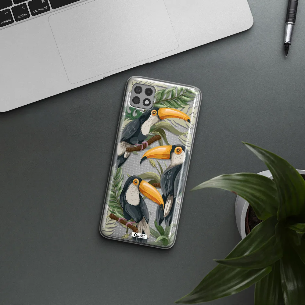 Tropical Bird Samsung A22 5g Clear TPU Case