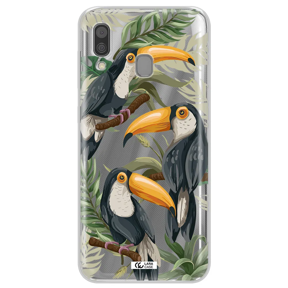 Tropical Bird Samsung A30 Clear TPU Case