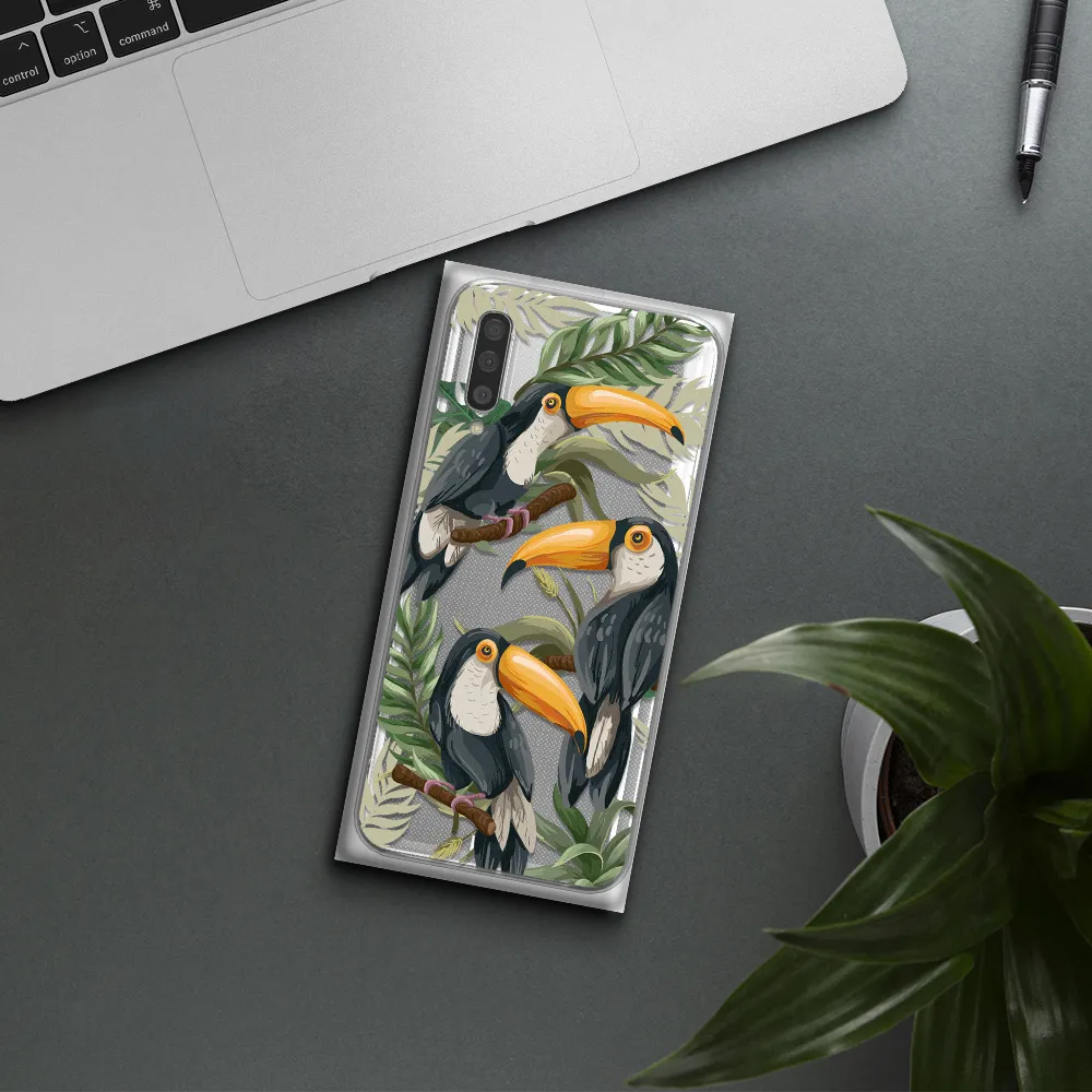 Tropical Bird Samsung A50S Clear Tpu Case