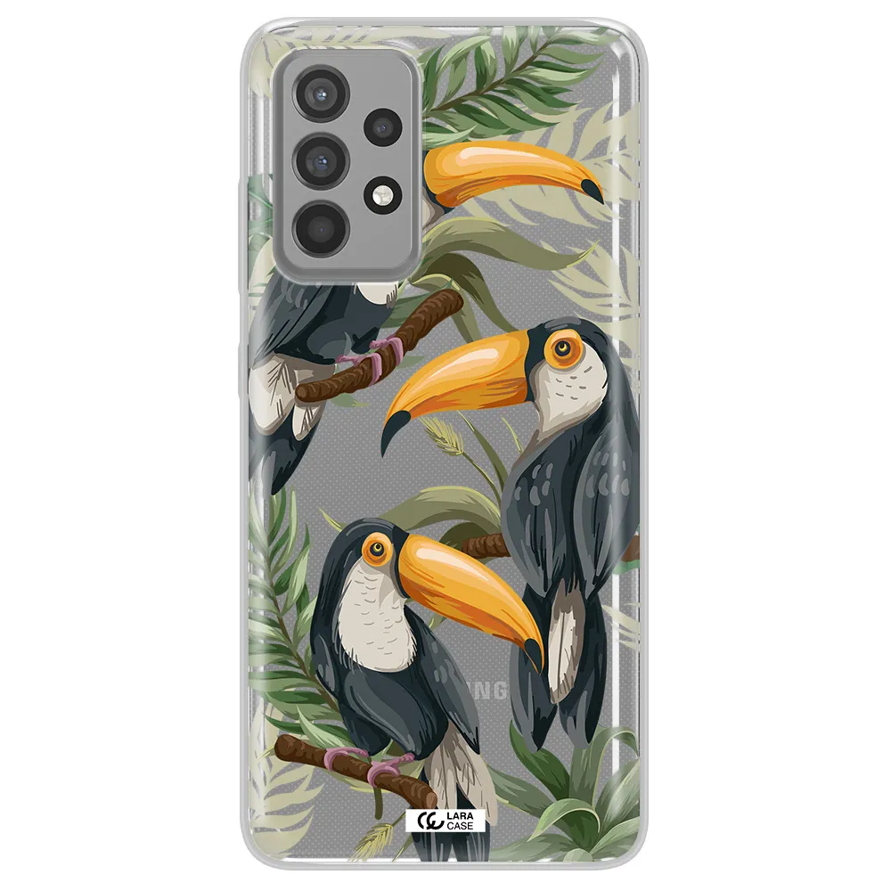 Tropical Bird Samsung A52 Clear TPU Case