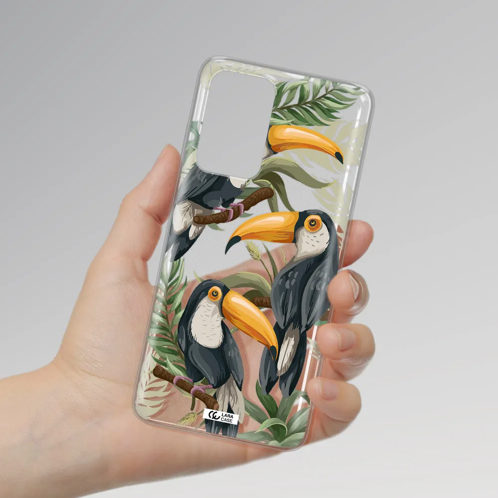 Tropical Bird Samsung A52 Clear TPU Case