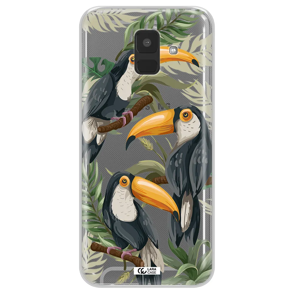 Tropical Bird Samsung A6 Clear TPU Case