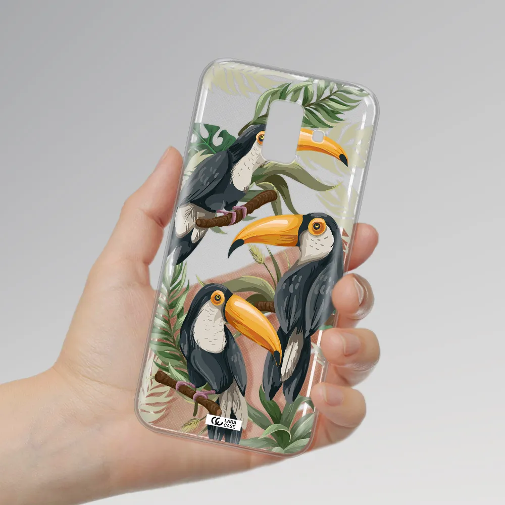 Tropical Bird Samsung A6 Clear TPU Case