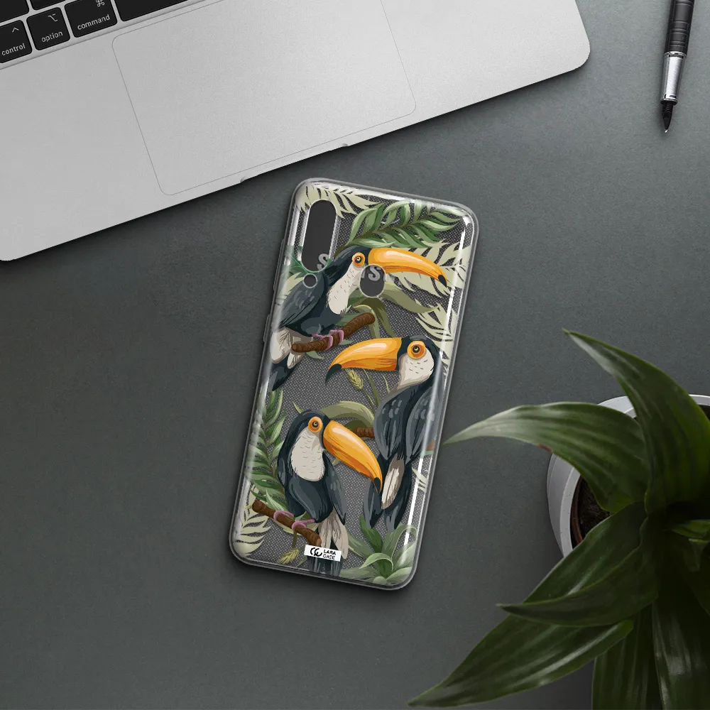 Tropical Bird Samsung A60 Clear TPU Case