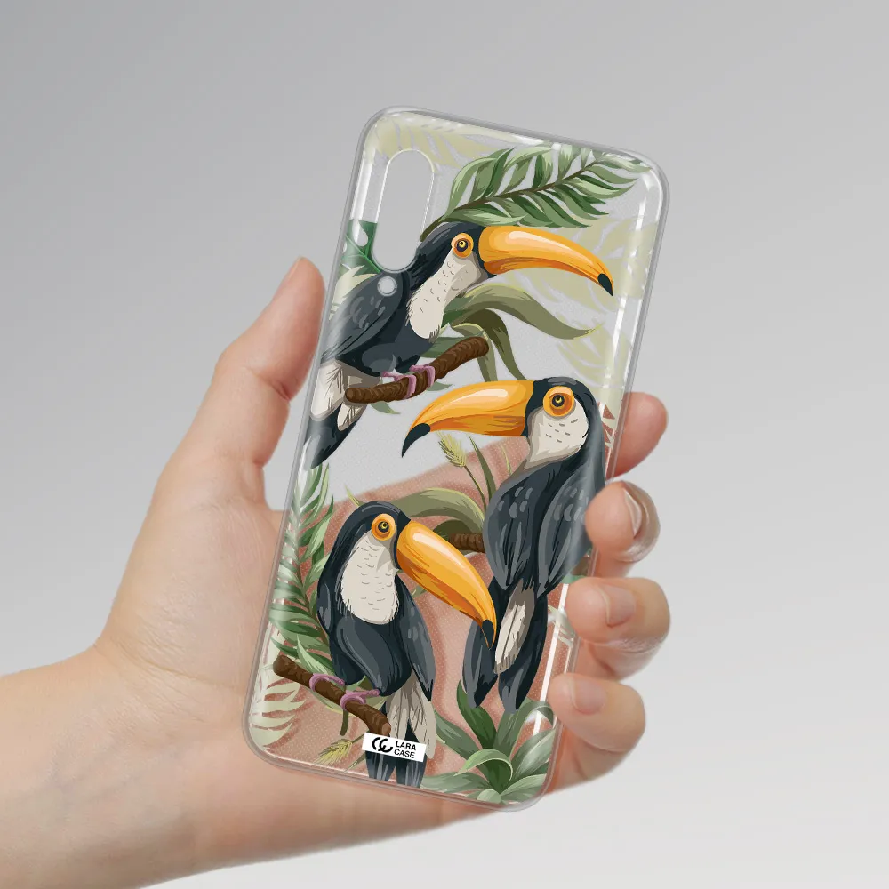 Tropical Bird Samsung A90 Clear TPU Case