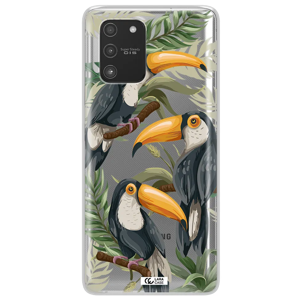 Tropical Bird Samsung A91 Clear TPU Case