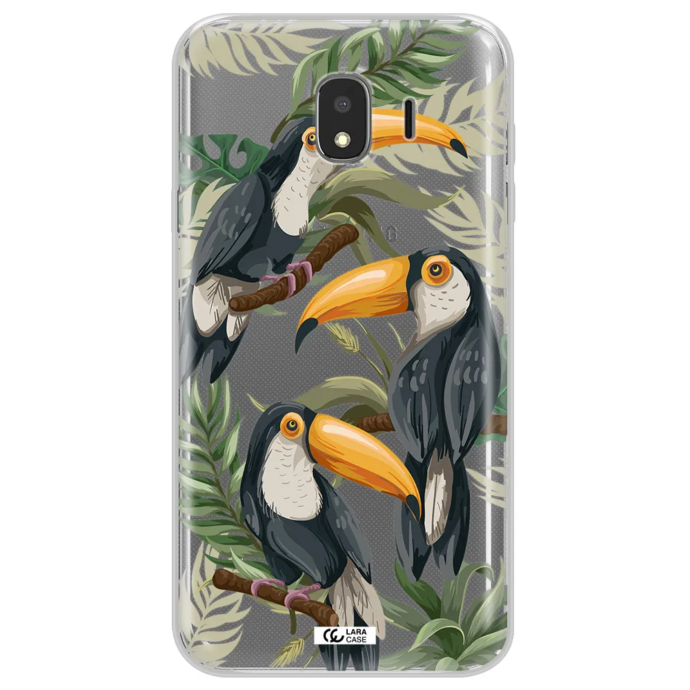Tropical Bird Samsung J4 Clear TPU Case