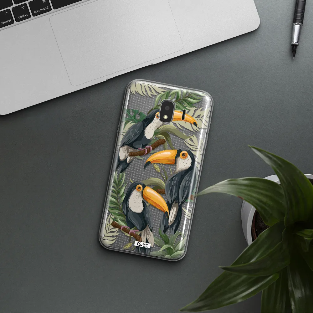 Tropical Bird Samsung J4 Clear TPU Case