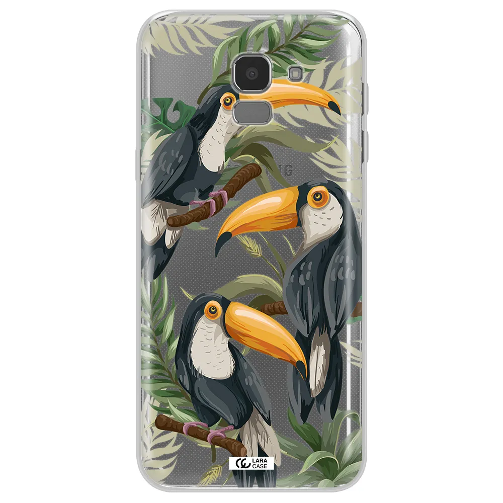 Tropical Bird Samsung J6 Clear TPU Case