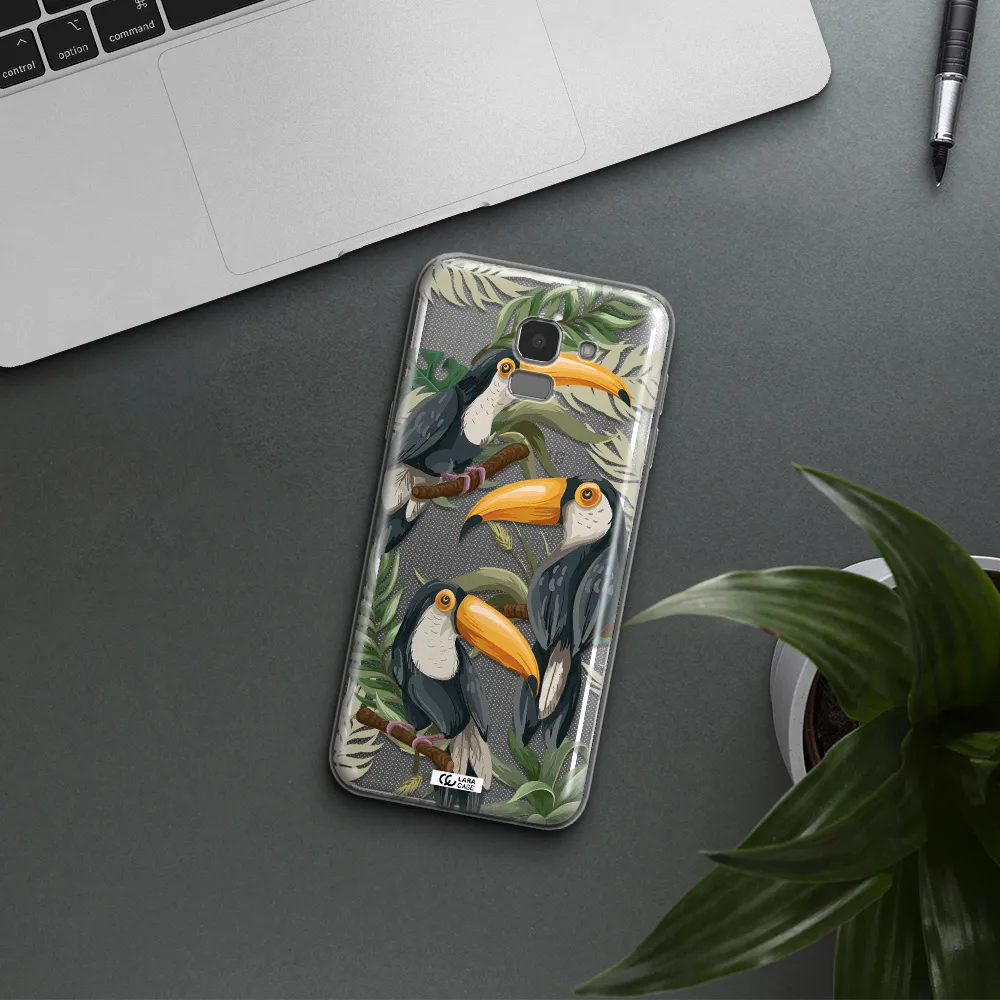 Tropical Bird Samsung J6 Clear TPU Case