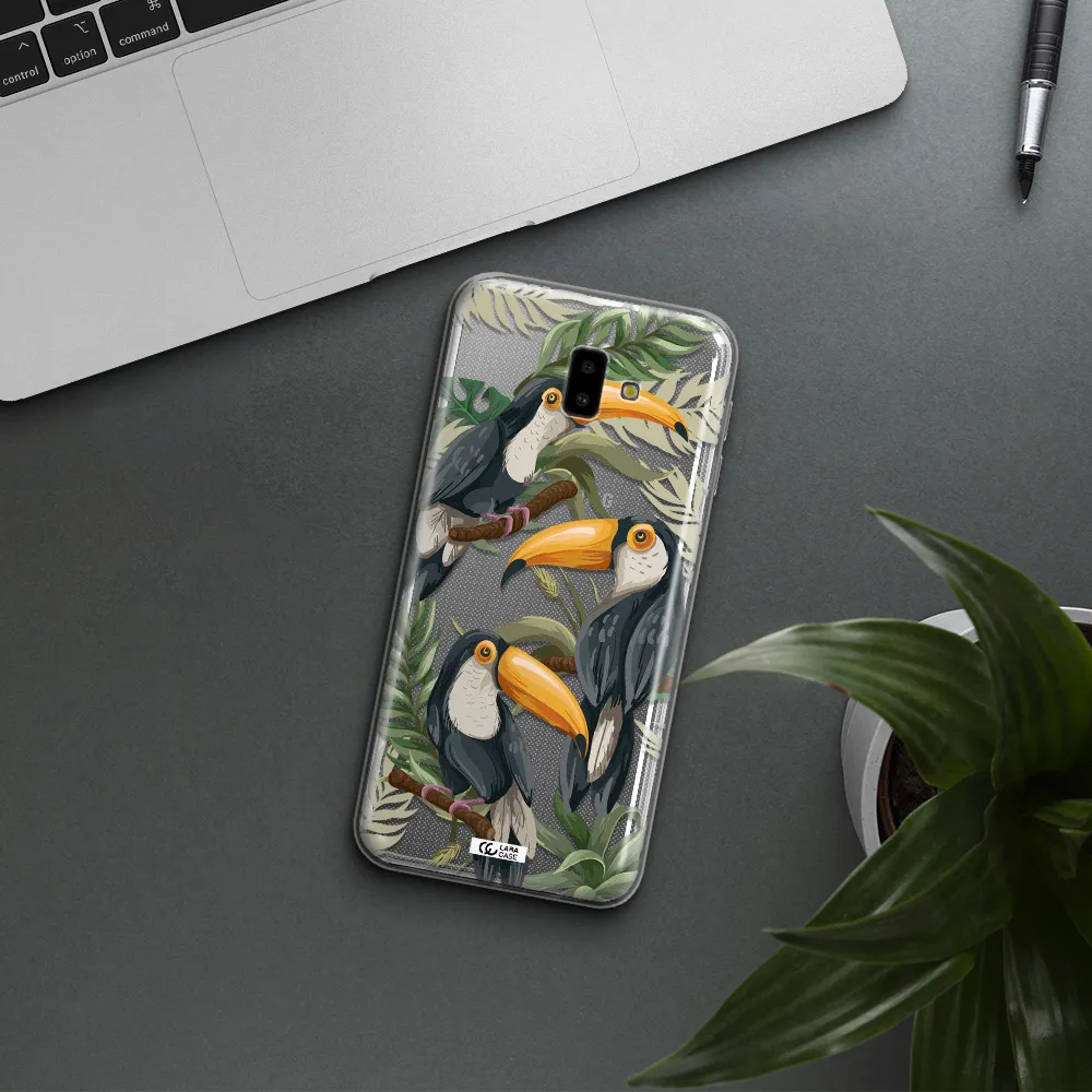 Tropical Bird Samsung J6 Plus Clear TPU Case
