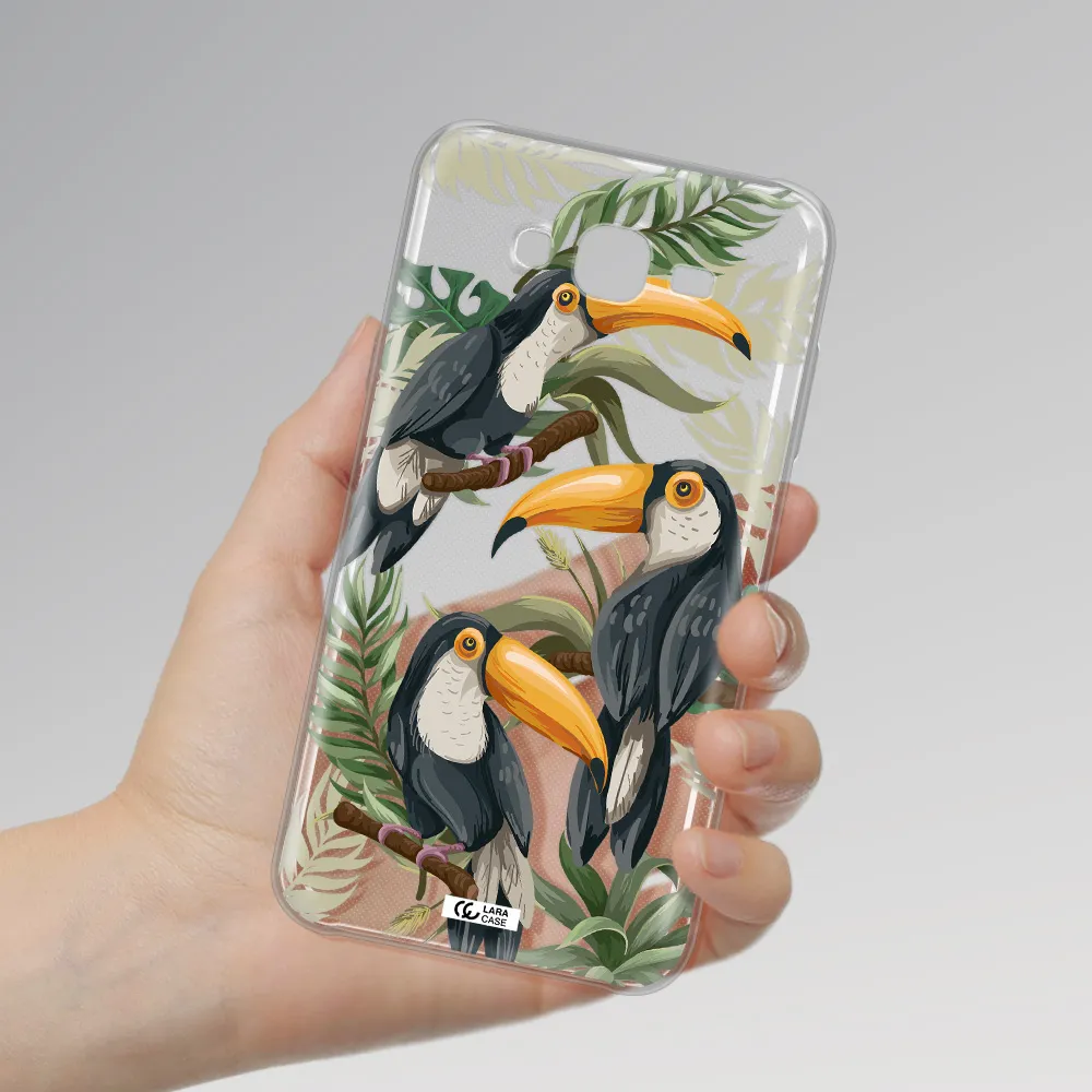 Tropical Bird Samsung J7 2015 Clear TPU Case