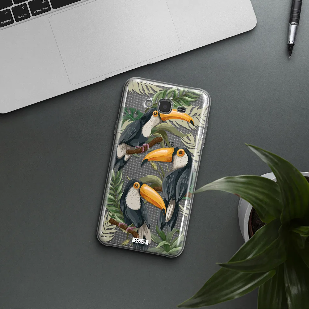 Tropical Bird Samsung J7 Clear TPU Case
