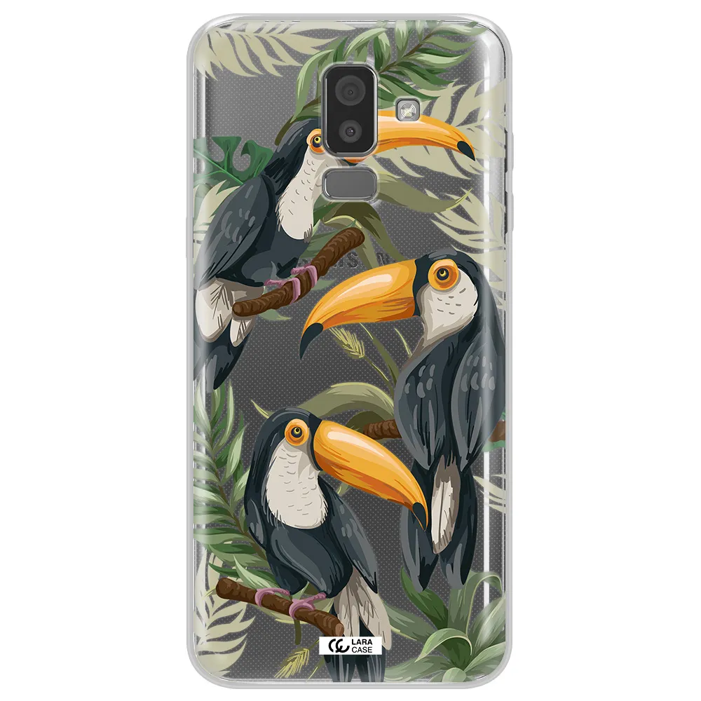 Tropical Bird Samsung J8 Clear TPU Case