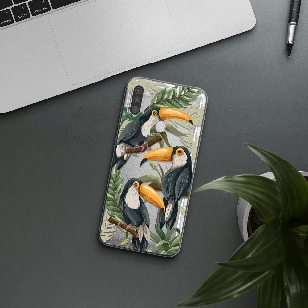Tropical Bird Samsung M11 Clear TPU Case