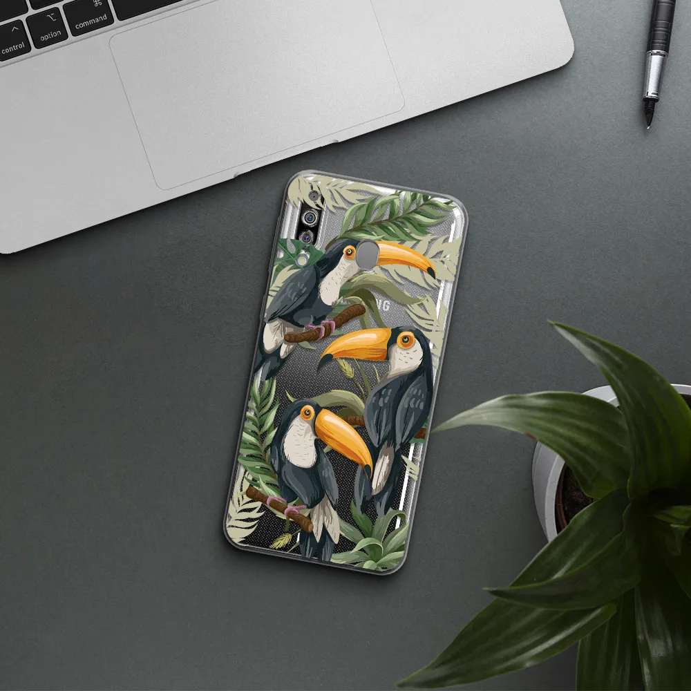 Tropical Bird Samsung M30 Clear TPU Case