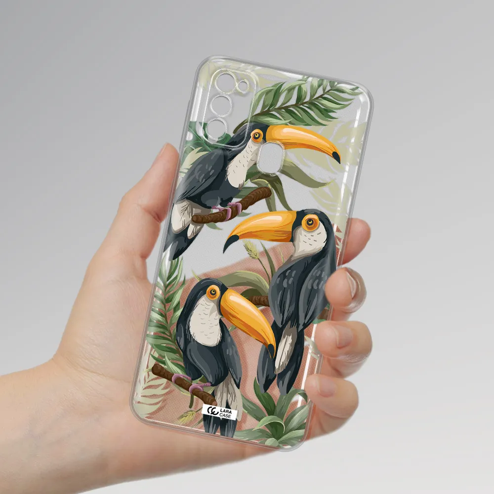 Tropical Bird Samsung M30S Clear TPU Case