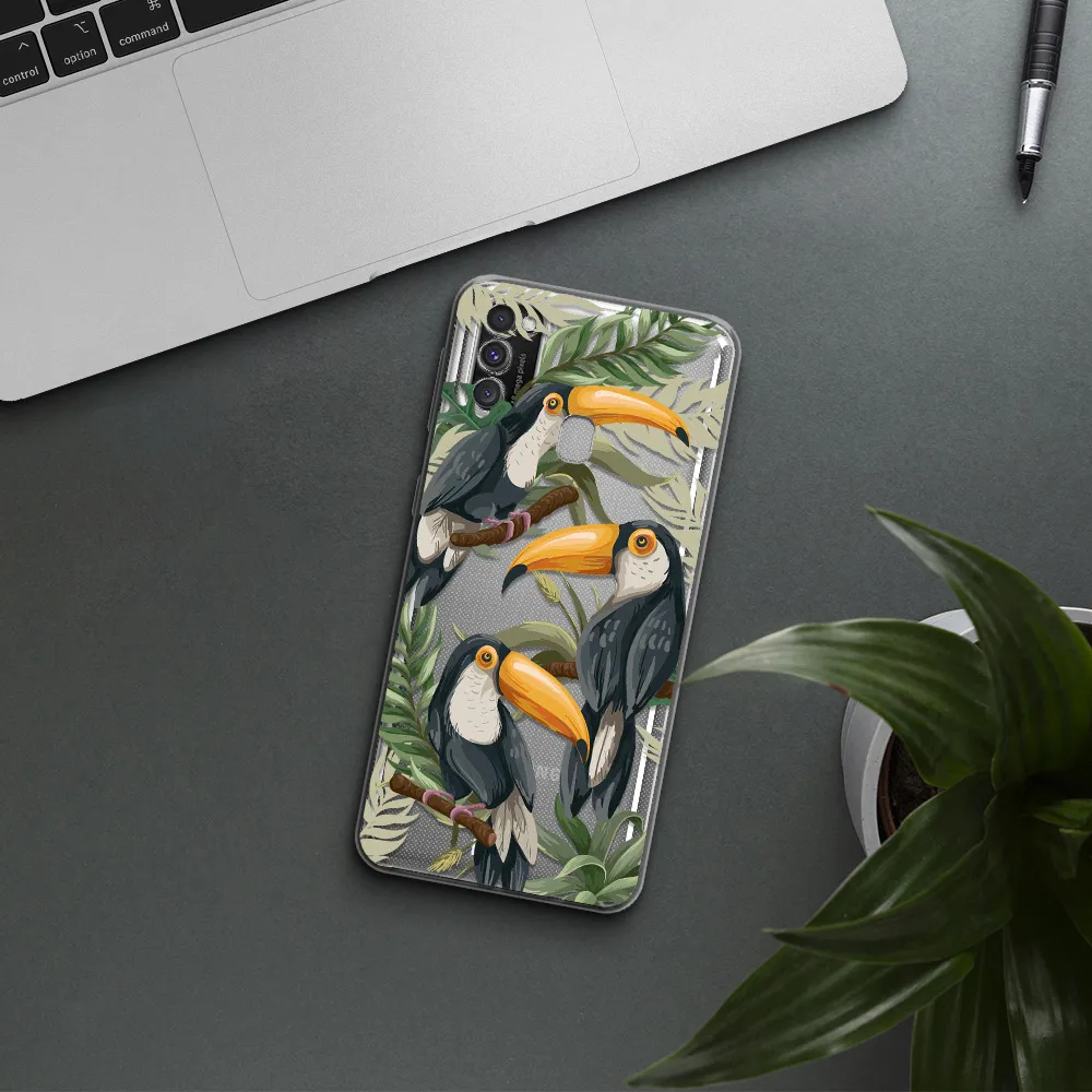 Tropical Bird Samsung M30S Clear TPU Case