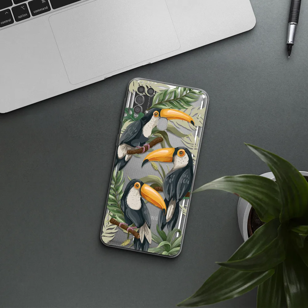 Tropical Bird Samsung M31 Clear TPU Case