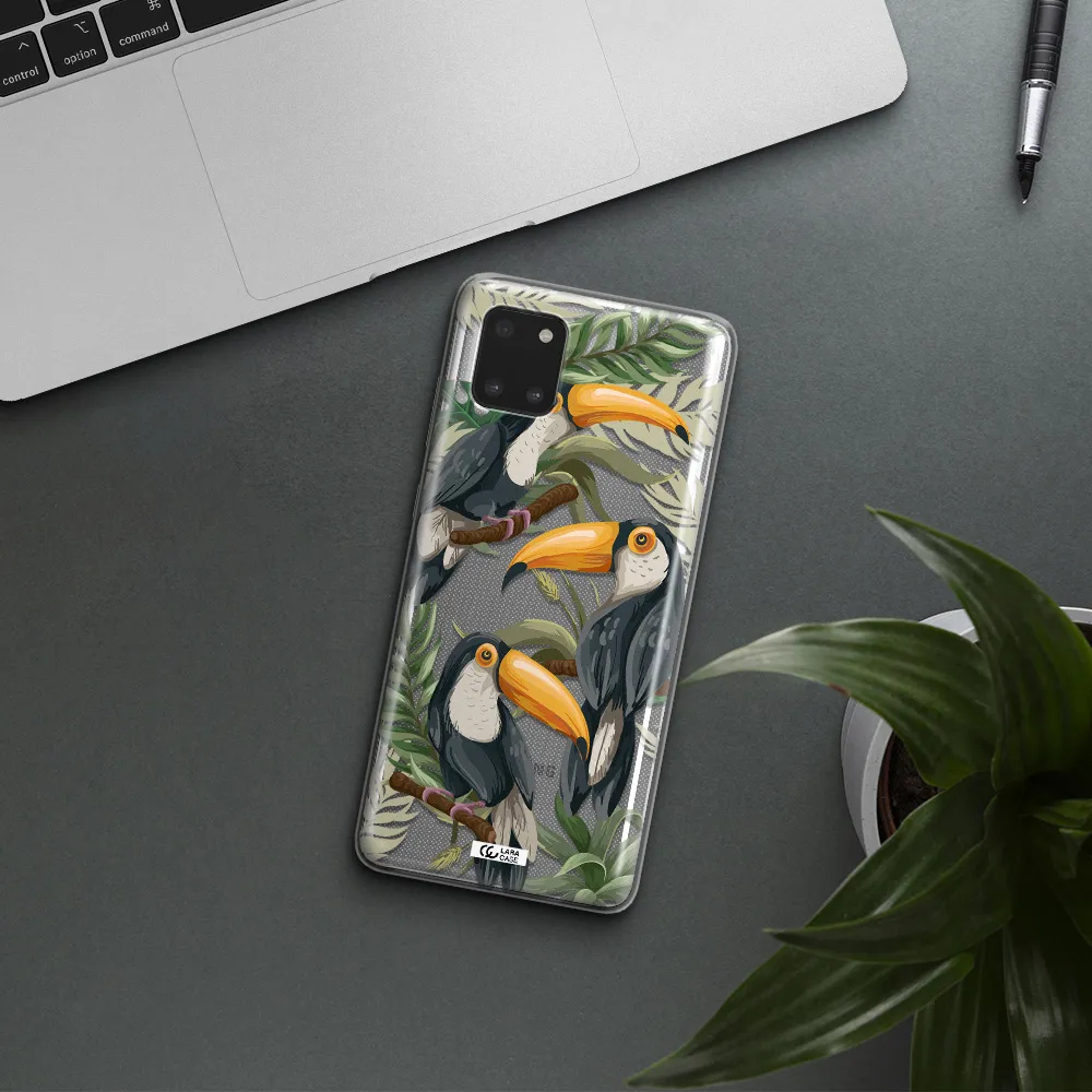 Tropical Bird Samsung Note 10 Lite Clear TPU Case