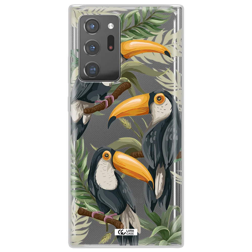Tropical Bird Samsung Note 20 Ultra Clear TPU Case