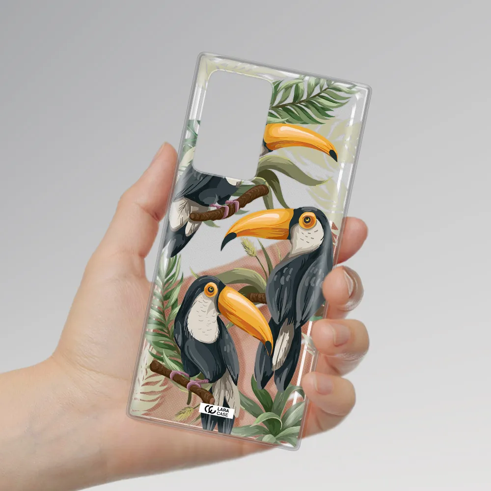 Tropical Bird Samsung Note 20 Ultra Clear TPU Case