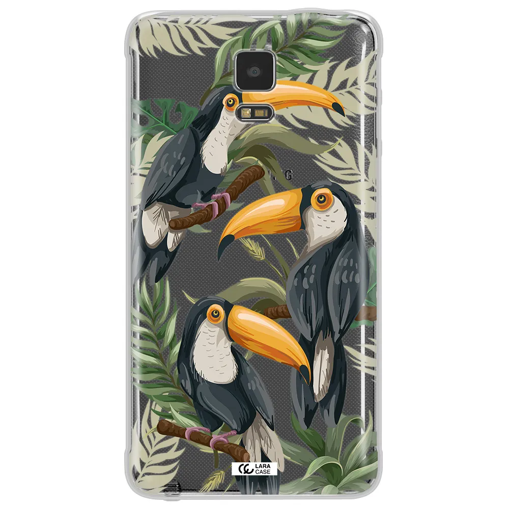 Tropical Bird Samsung Note 4 Clear TPU Case