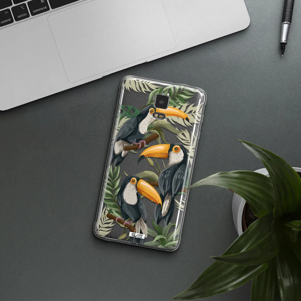 Tropical Bird Samsung Note 4 Clear TPU Case